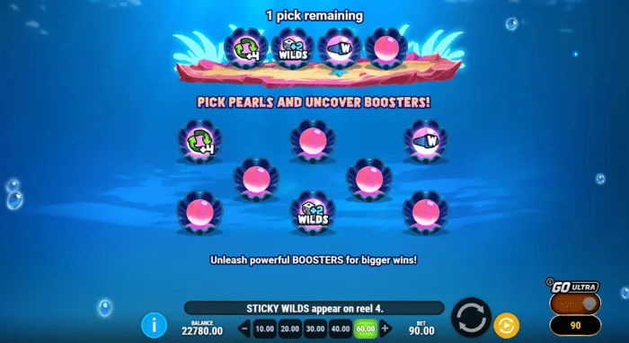 Manta Mayhem - Recolección de potenciadores antes de los Free Spins